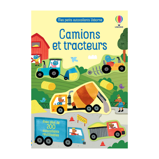 Cahier de gommettes - Camions et tracteurs