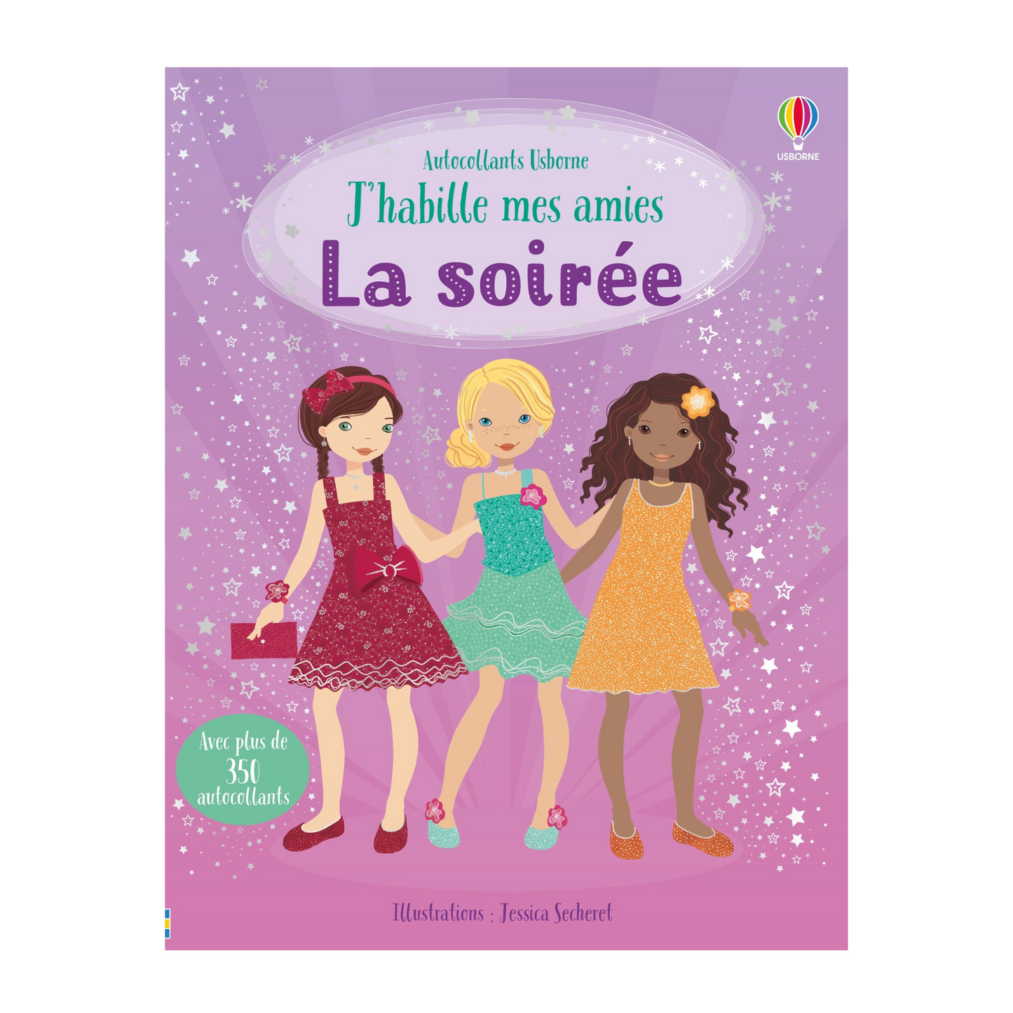 Cahier de gommettes - La soirée : Ma collection "J'habille mes amies"