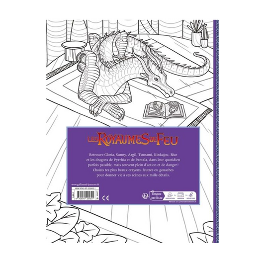 Les royaumes de Feu : le livre de coloriage