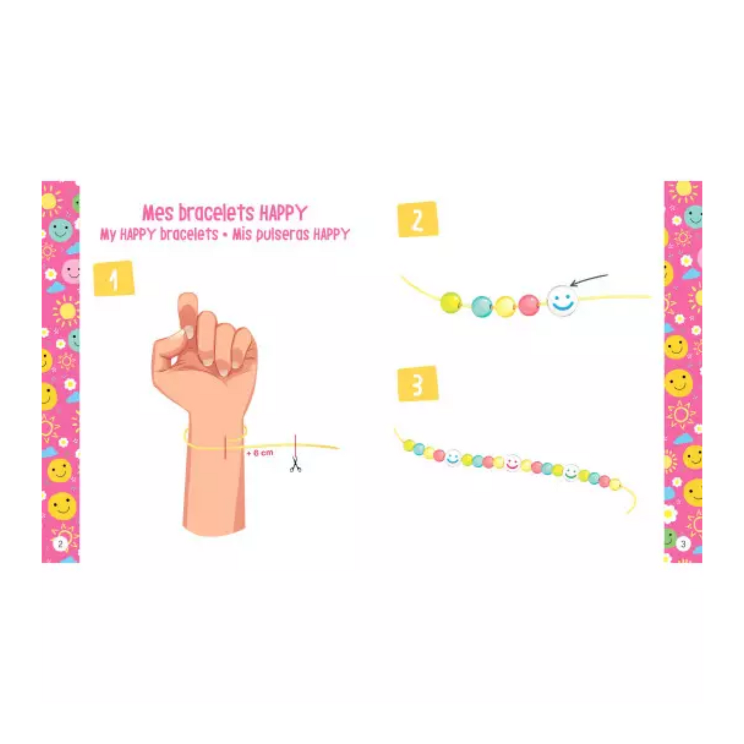 Mes bracelets du bonheur : 5 bracelets colorés - Coffret DIY - Auzou