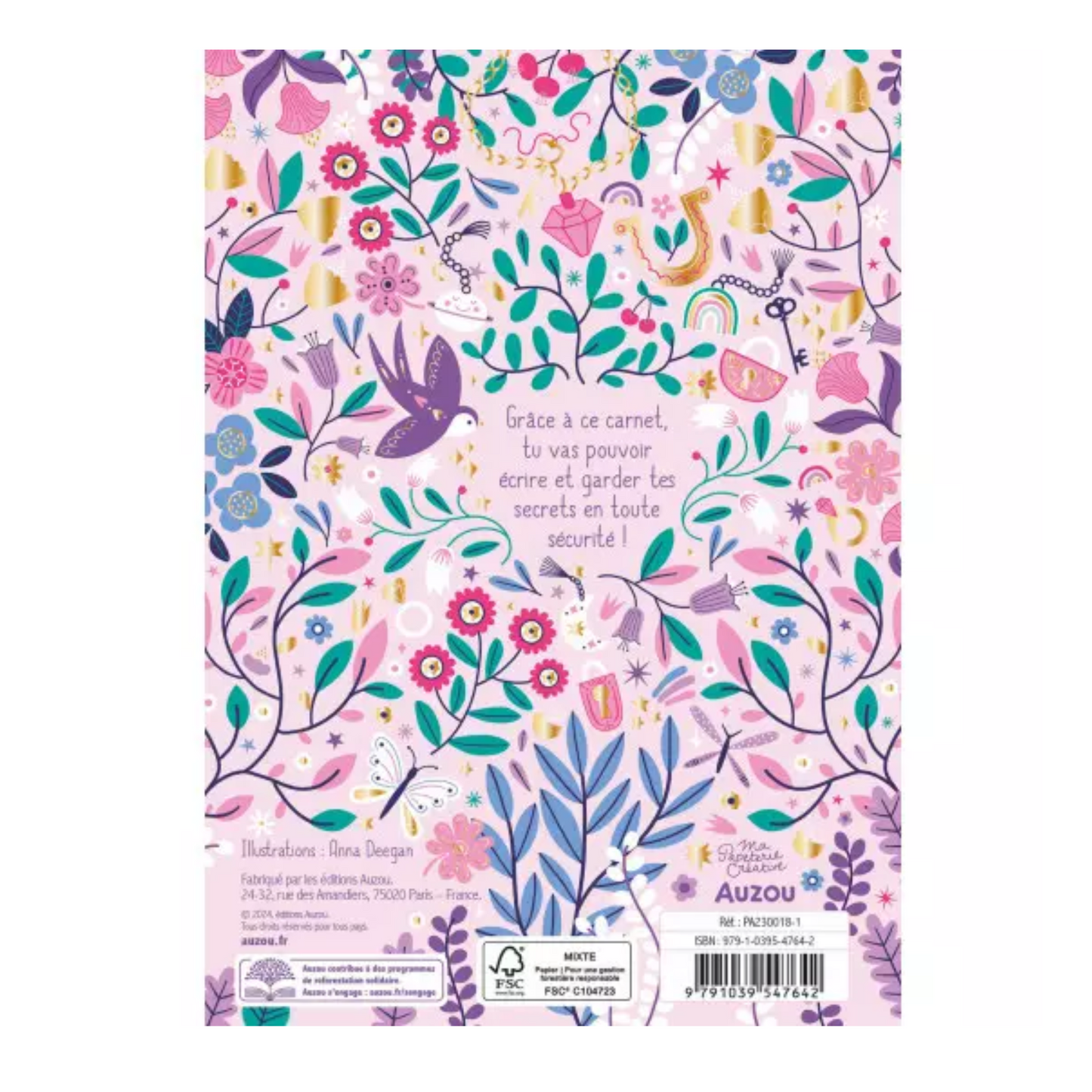 Mon carnet secret bijou porte-bonheur - Auzou