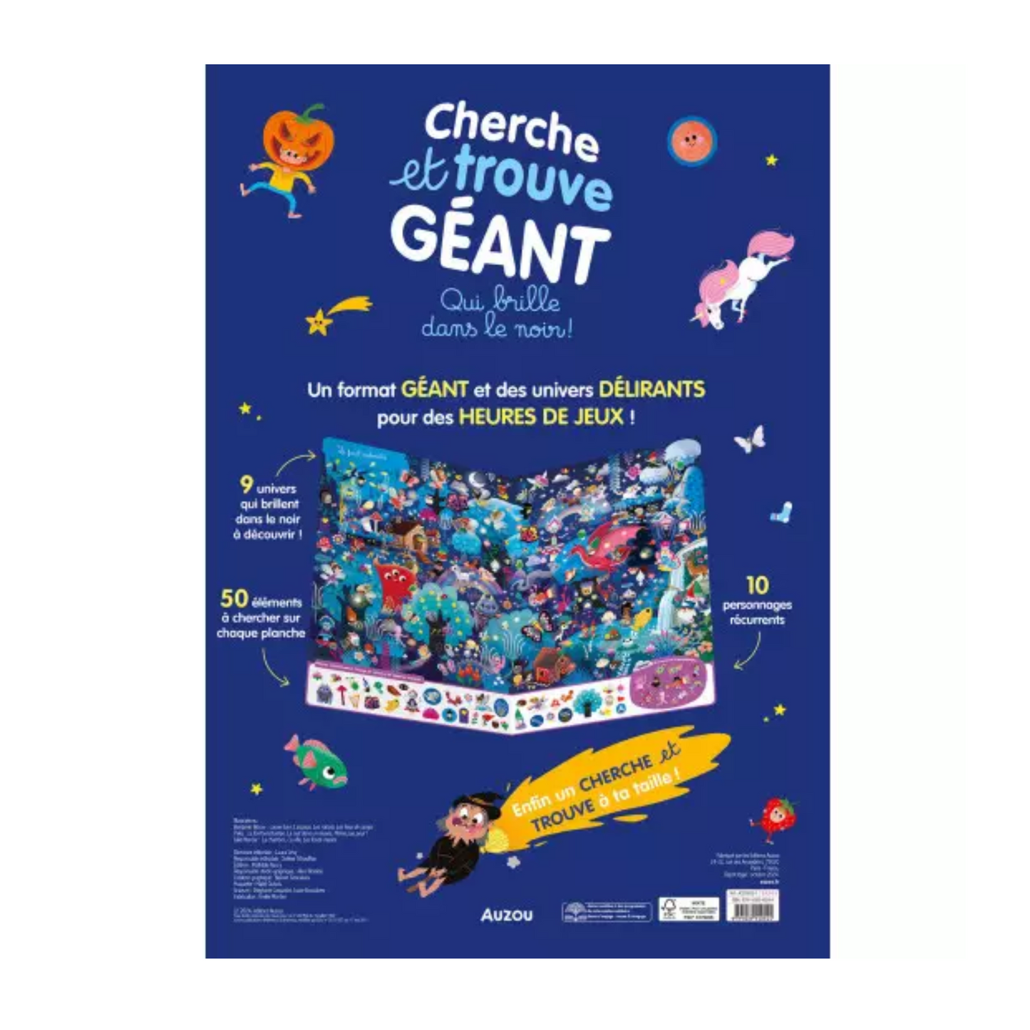 Cherche et trouve géant qui brille dans le noir !