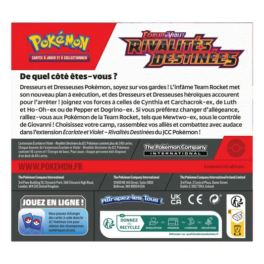 Pokémon - Rivalités Destinées : Display complet