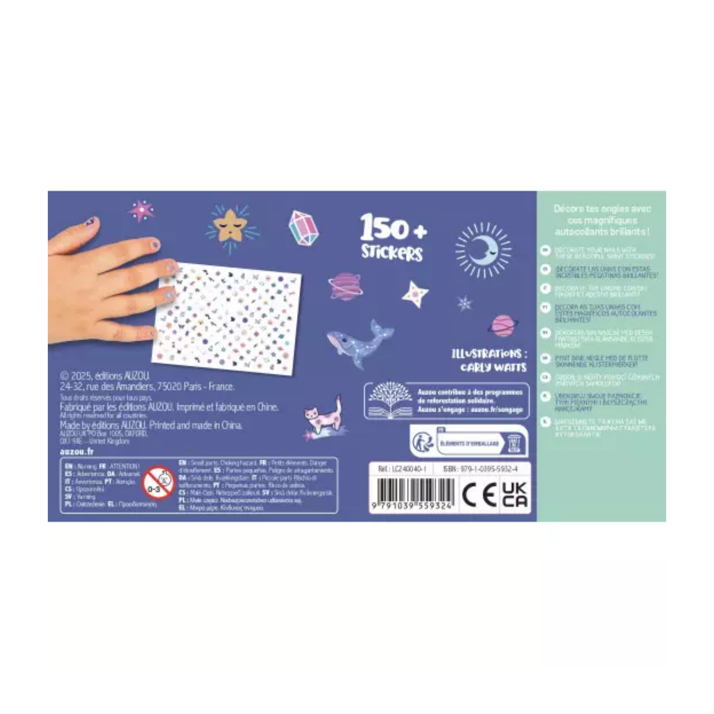Mes stickers d'ongles - Astres - Auzou