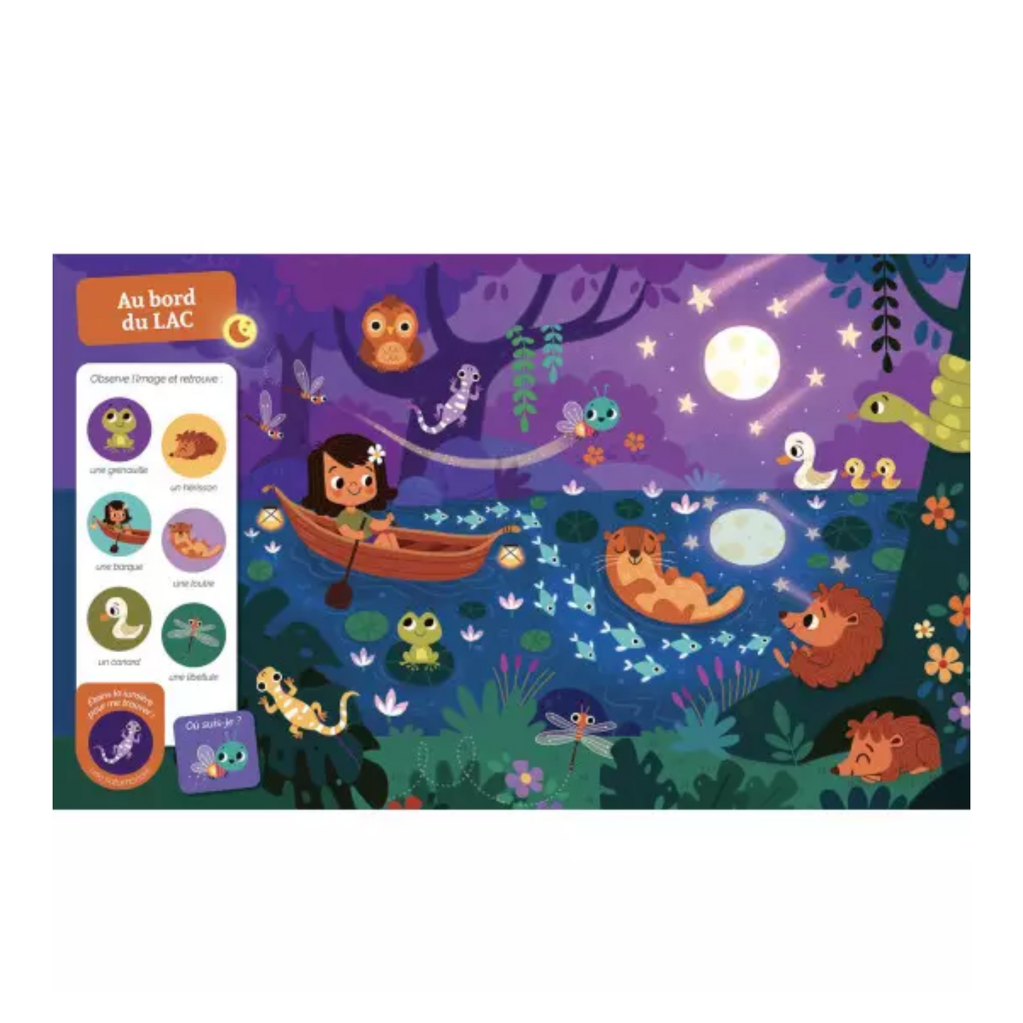Cherche et trouve des tout-petits : qui brille dans la nuit
