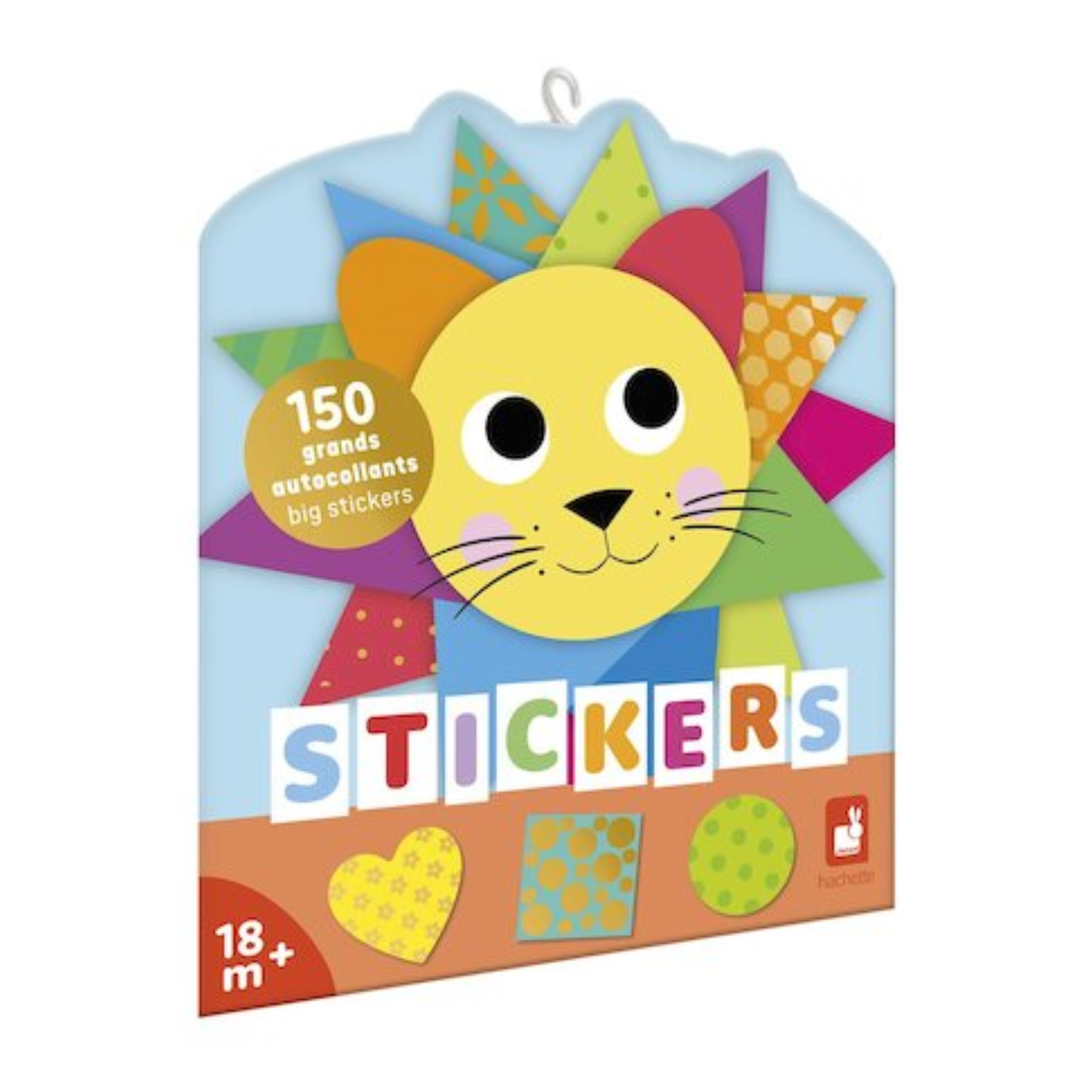 Lot de 150 Stickers en planches - Formes Géométriques Multicolores - Janod