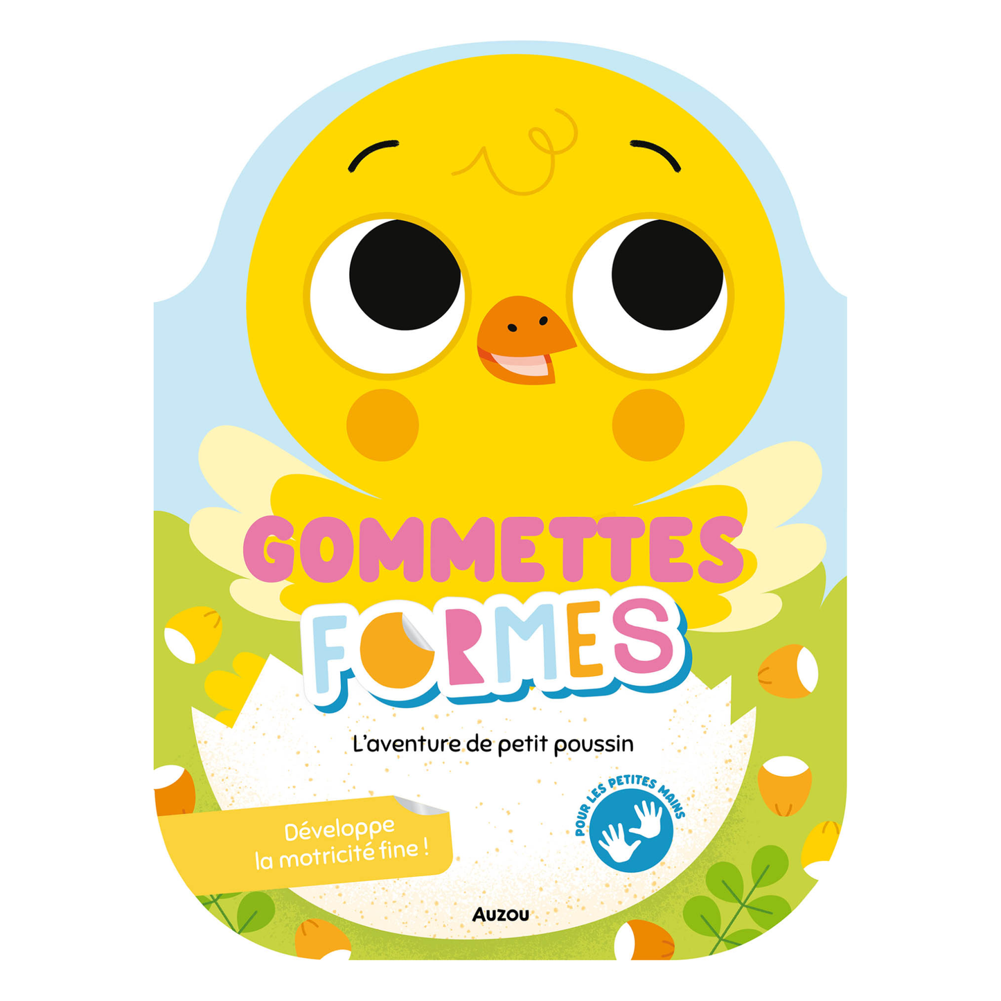 Cahier de gommettes formes - L'aventure de petit poussin