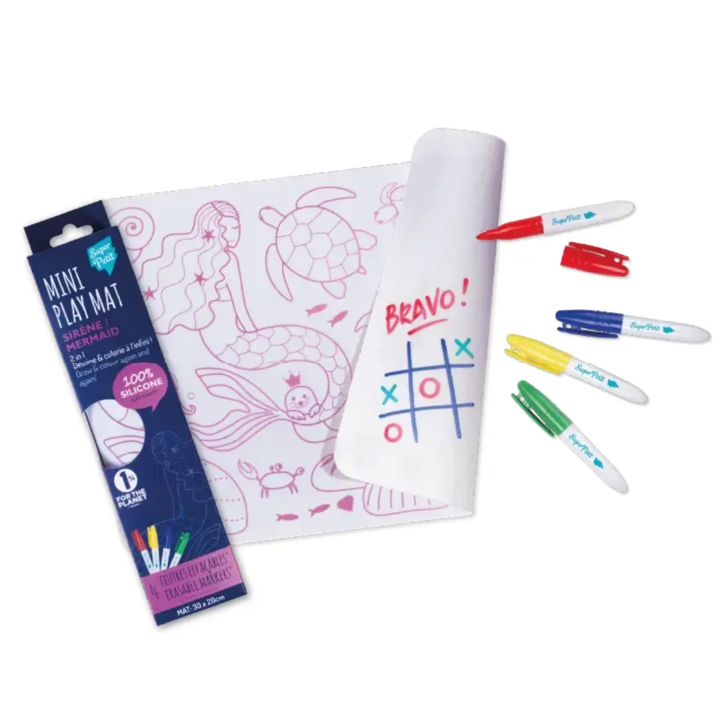 Set en silicone a colorier - Sirène - Superpetit