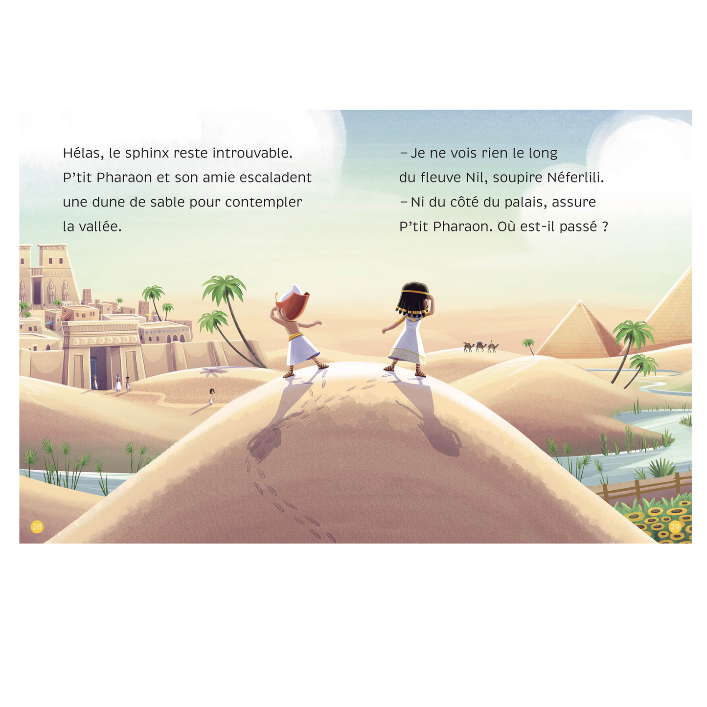 Les enquêtes de P'tit pharaon - 1, 2, 3, sphinx ! - Auzou
