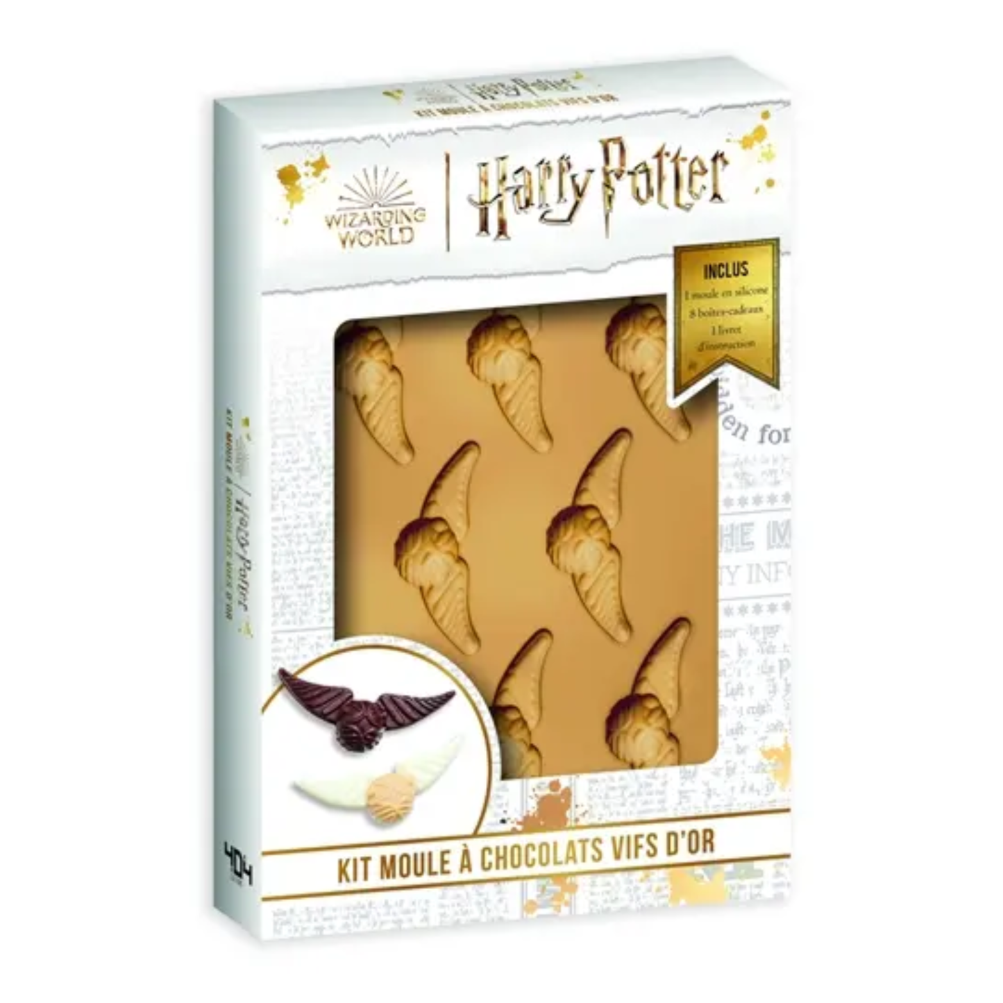 Harry Potter - Kit de pâtisserie et moules - Fabrique ton Vif d'Or en chocolat