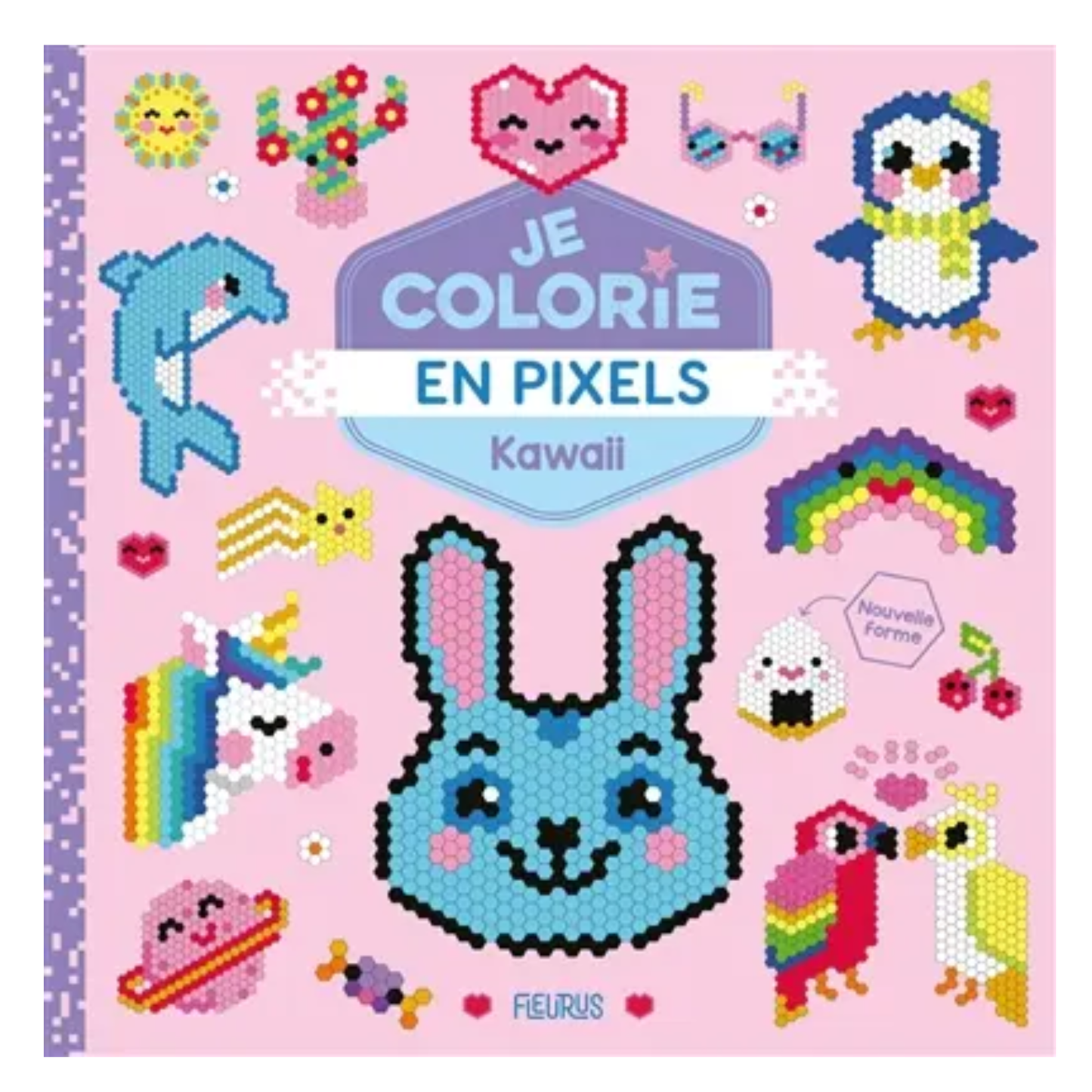 Kawaii : je colorie en pixels - Fleurus
