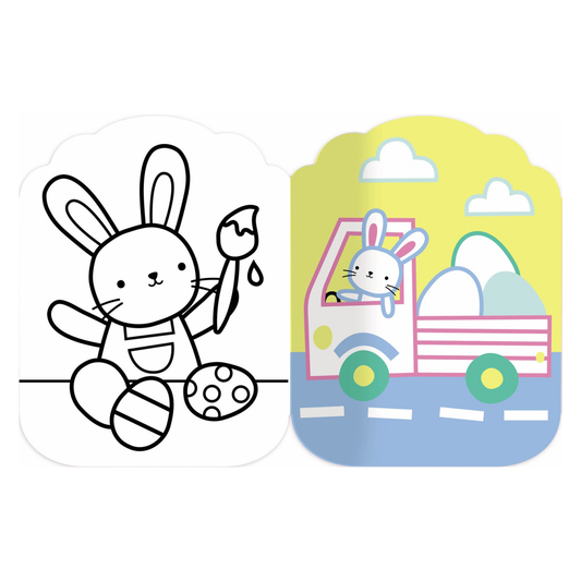 Je colorie sans dépasser - Pâques