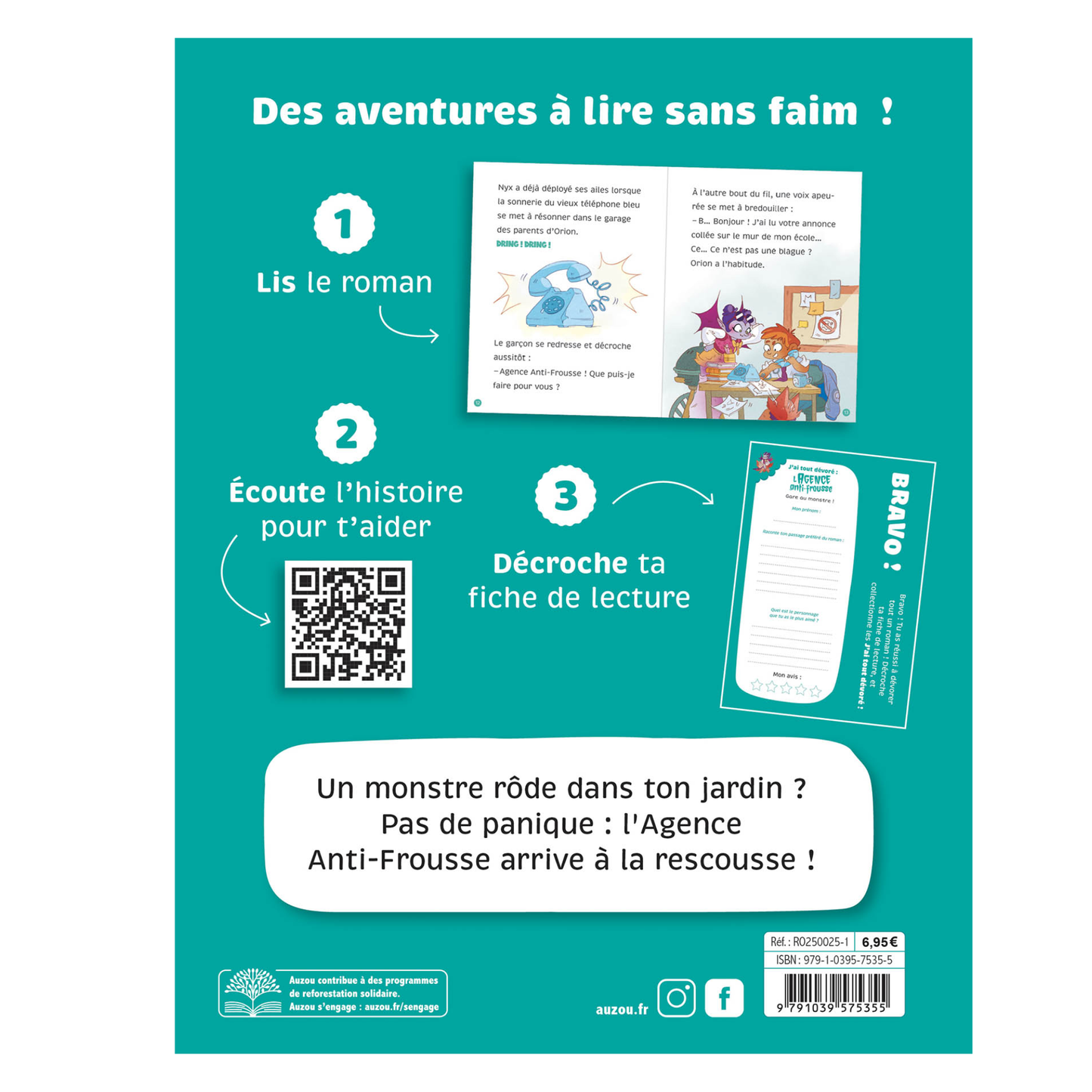 L'agence anti-frousse - Gare au monstre ! - Auzou