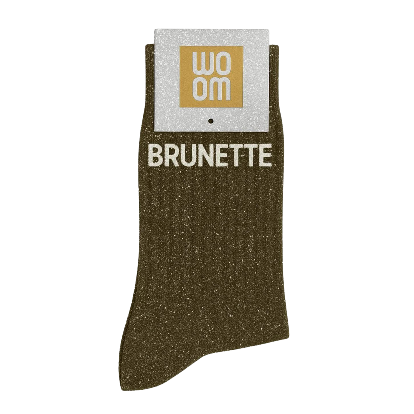 Chaussettes à paillettes "Brunette" Kaki - Woom