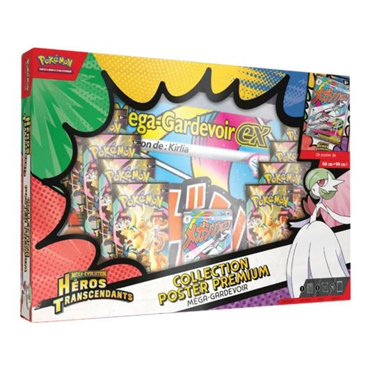 Pokémon – Coffret Collection Poster Premium – Méga-Gardevoir – Héros Transcendants – ME2.5 – en français