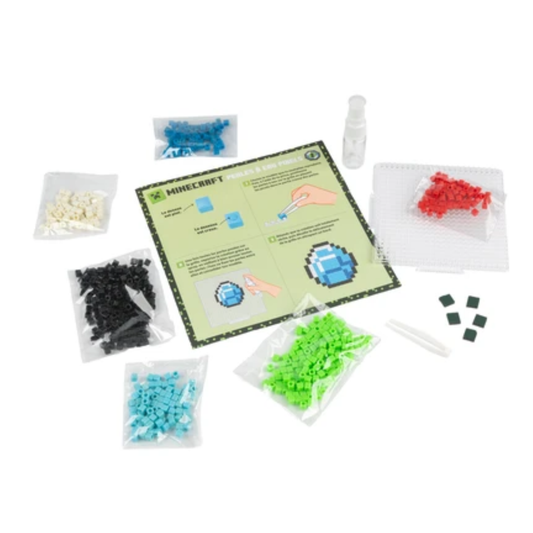Minecraft en perles à eau - Coffret DIY - Fleurus