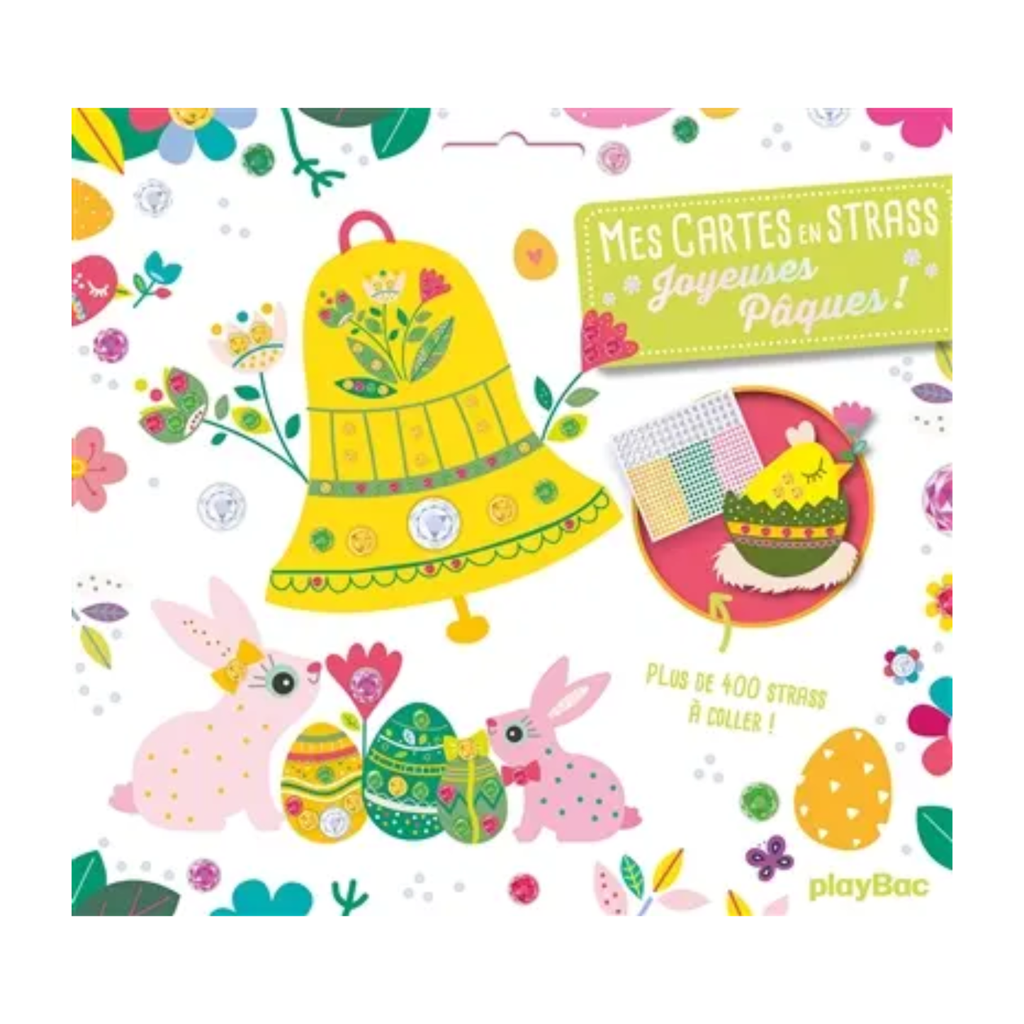 Mes cartes en strass : joyeuses Pâques !