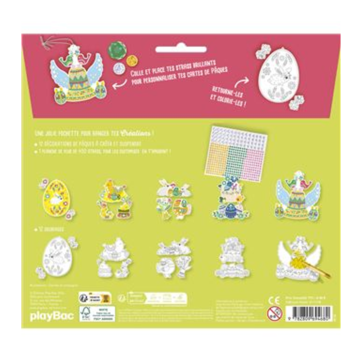 Mes cartes en strass : joyeuses Pâques !