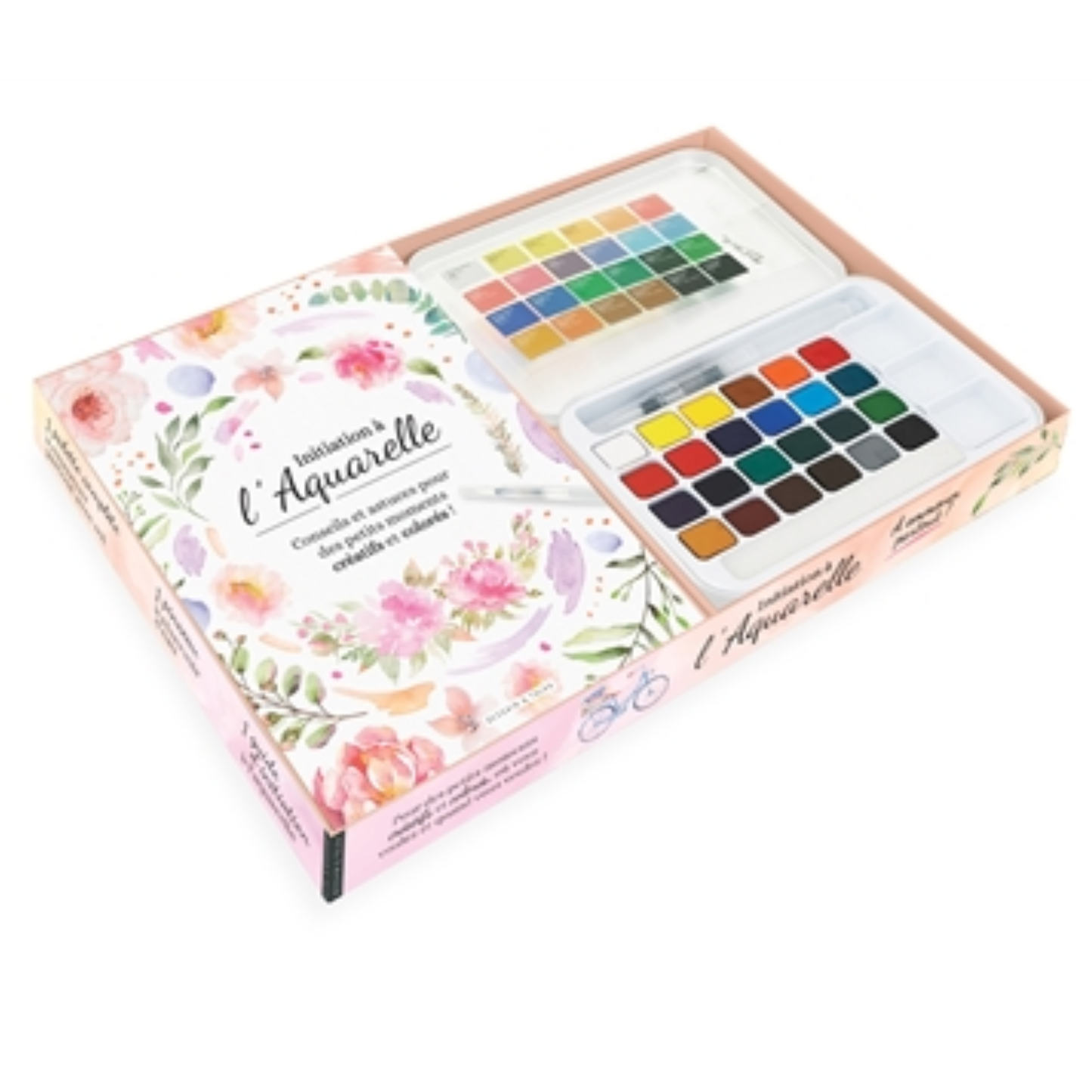 Initiation à l'aquarelle : à emporter partout ! - Coffret DIY