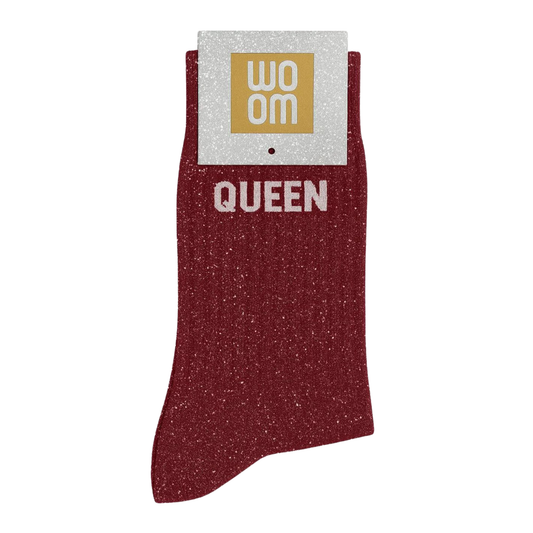 Chaussettes à paillettes "Queen" Cherry Pop – Woom