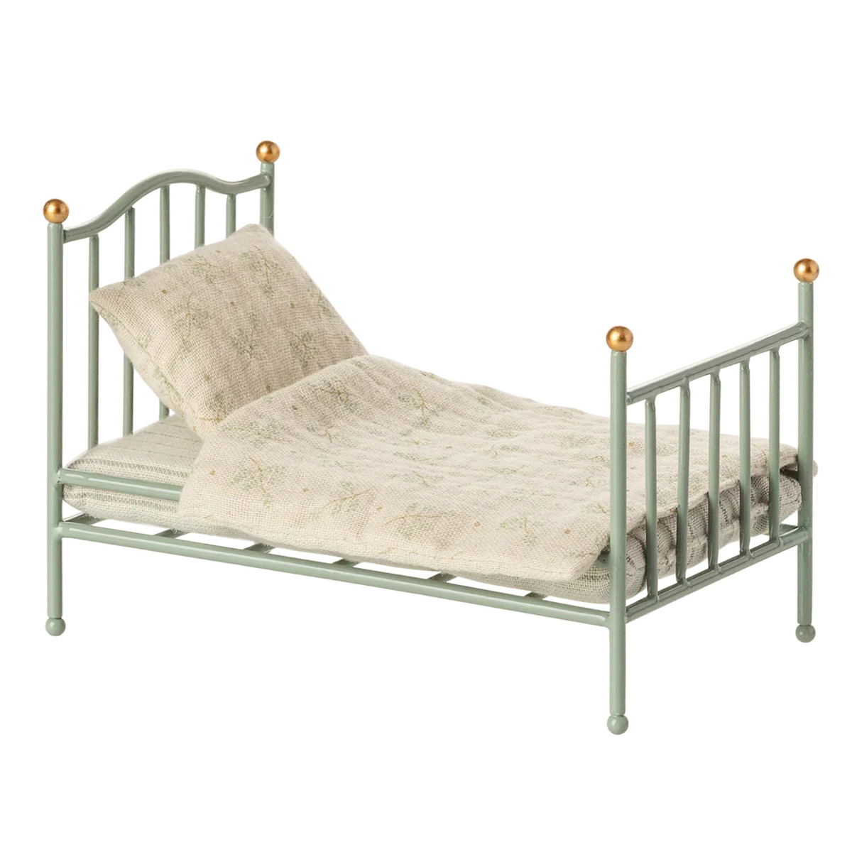 Maileg - Lit Simple Vintage pour Souris - Menthe