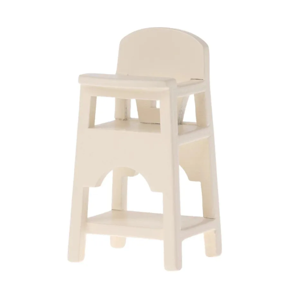 Maileg - Chaise Haute pour Bébé Souris - Blanc Crème