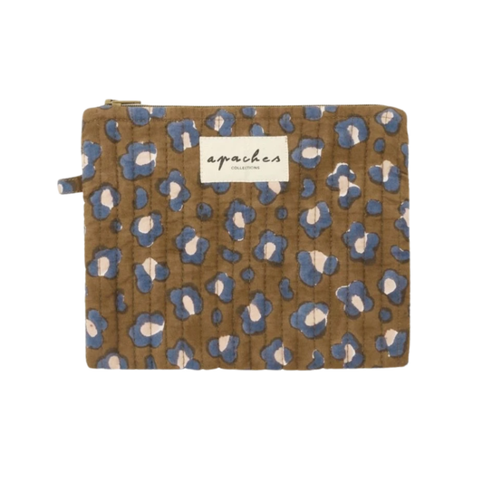 Mini Pochette Mana Léopard Tapenade - Apaches