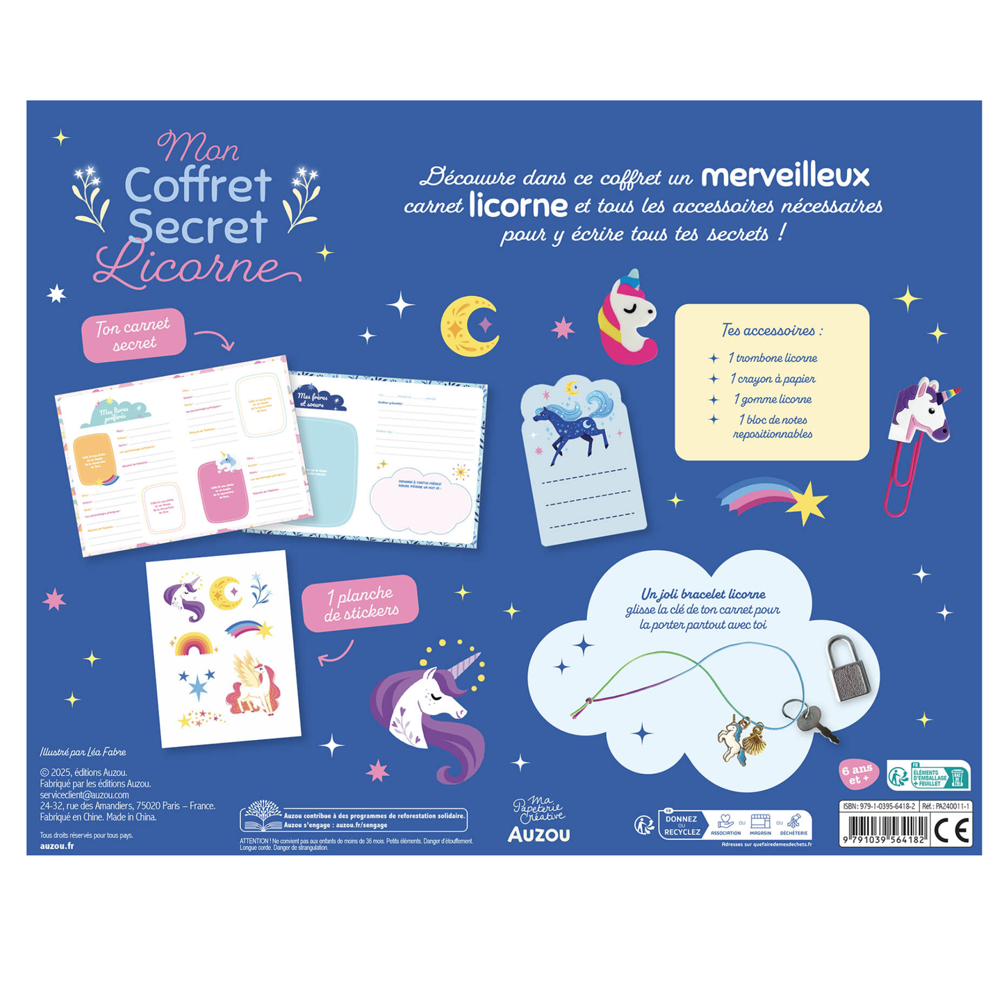 Mon coffret secret licornes - Auzou