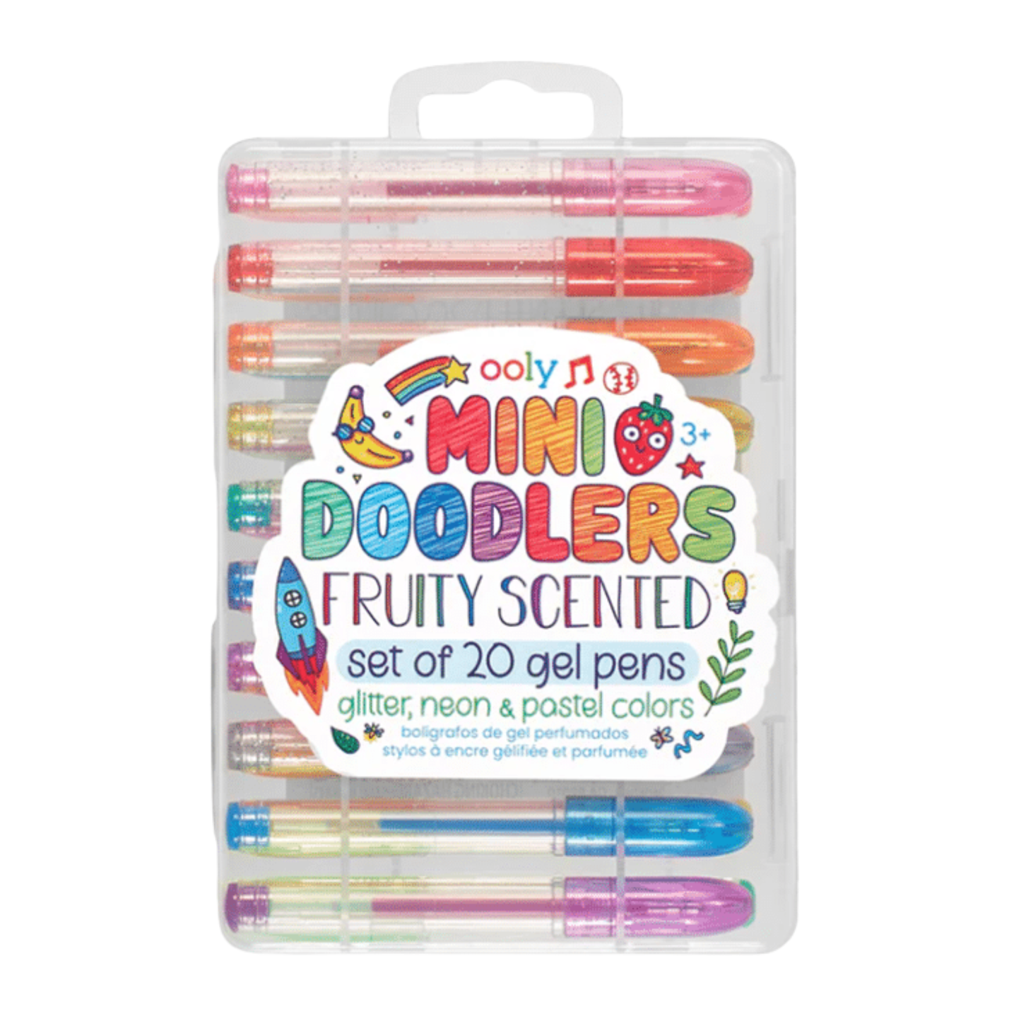 Set de 20 stylos gels - Odeurs de fruits - Ooly