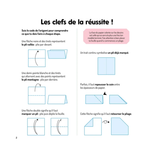 Licornes : atelier origami - Coffret DIY - Fleurus
