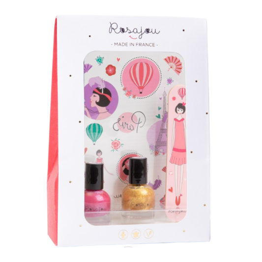 Kit Jolis ongles - Vernis rubis et chéri - Rosajou