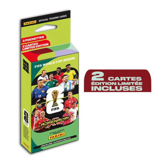 Panini - Coupe du monde de la FIFA 2026 - Adrenalyn XL - Blister 3 pochettes