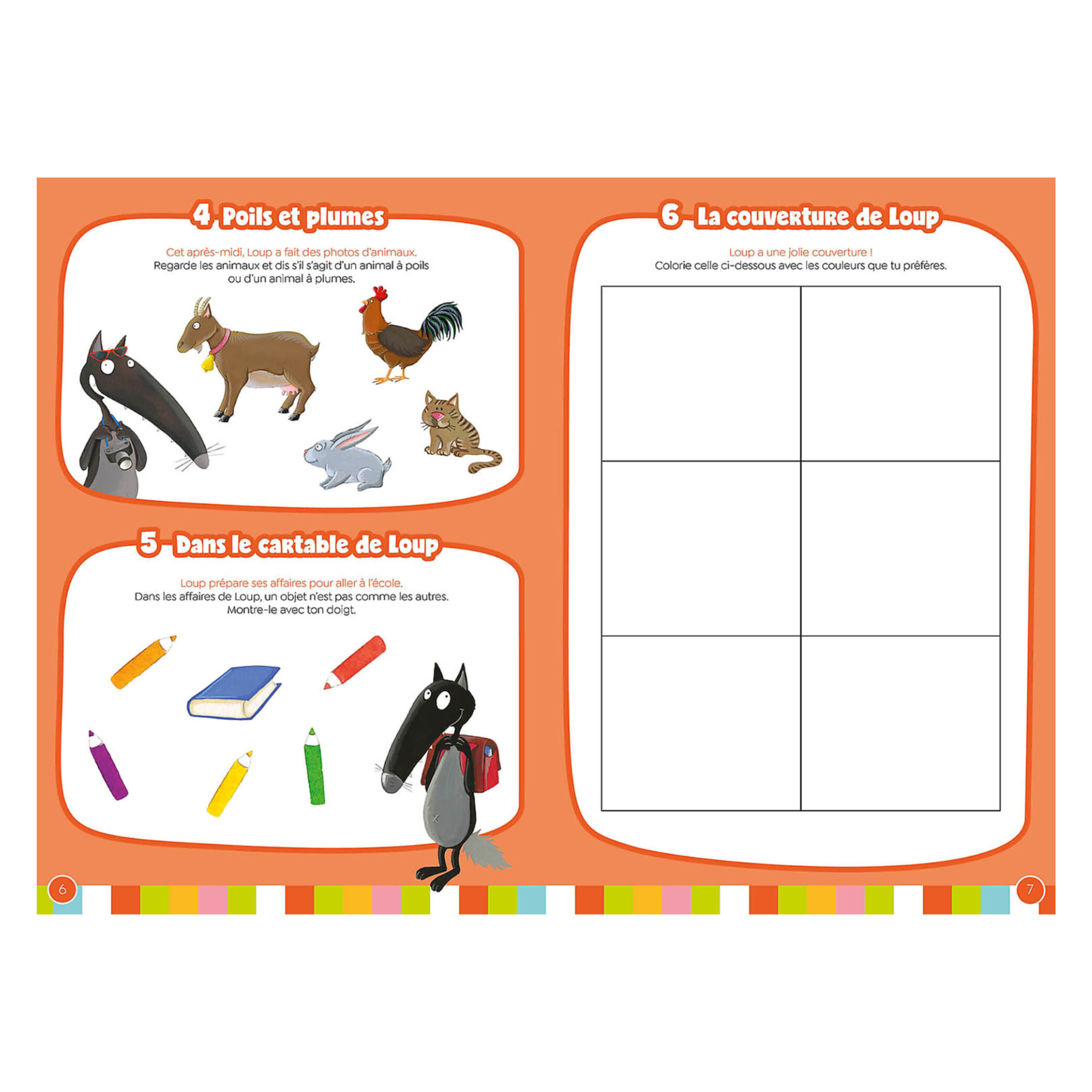 125 jeux avec Loup pour s'amuser en vacances - Avant l'école et vers la PS - Langage, graphisme, maths, découverte du monde - Auzou