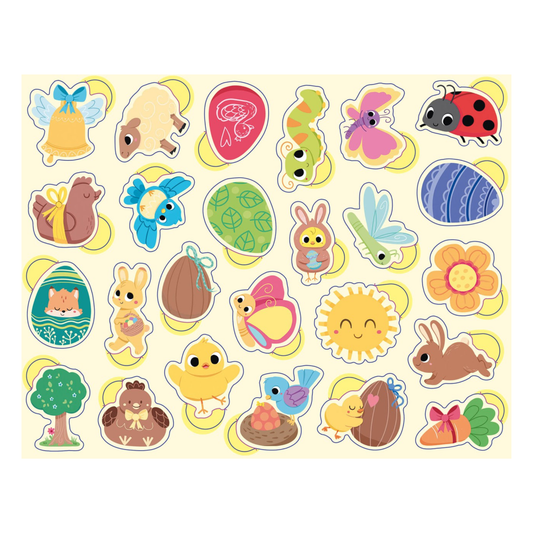 Boite de 300 gommettes métal - Pâques