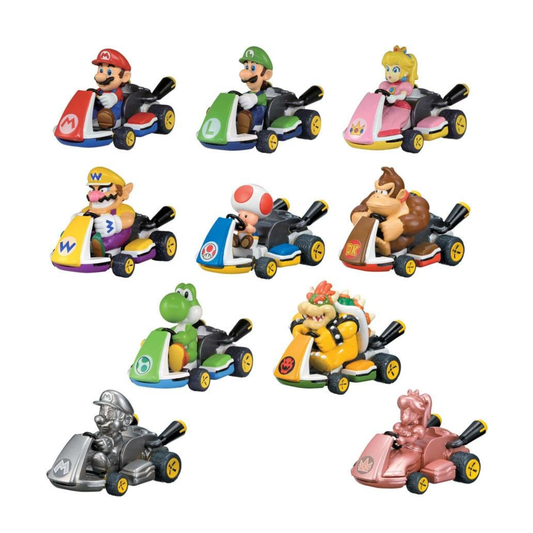 Voitures de course à rétrofriction Mario Kart - Boîte mystère