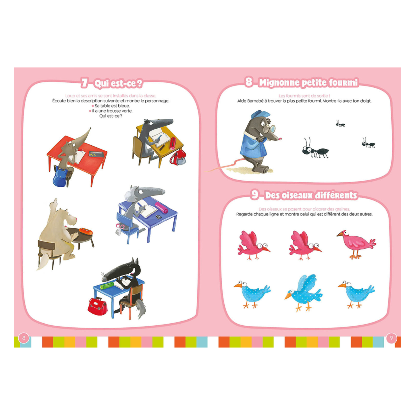 125 jeux avec Loup pour s'amuser en vacances - Avant l'école et vers la PS - Langage, graphisme, maths, découverte du monde - Auzou