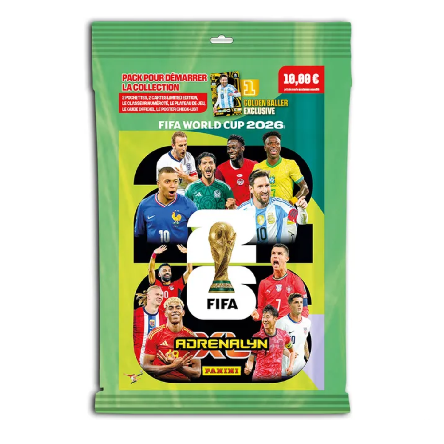 Panini - Coupe du monde de la FIFA 2026 - Adrenalyn XL - Pack de démarrage