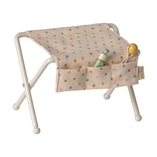 Table à langer pour bébé souris - Blanc cassé - Elément miniature Maileg