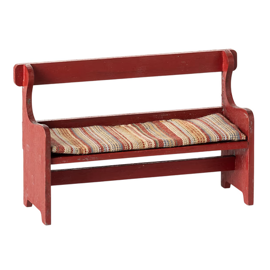 Banc rouge pour souris - Elément miniature Maileg