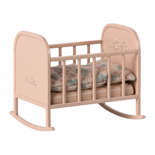 Berceau rose pour souris - Elément miniature Maileg